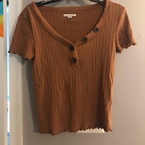 burnt orange american eagle top
